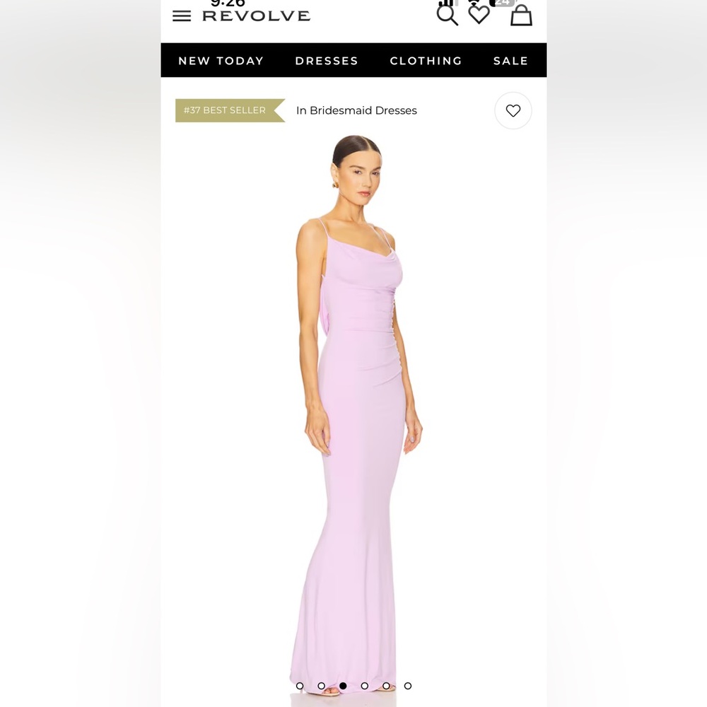 KATIE MAY REVOLVE LILAC GOWN